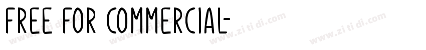 Free For Commercial字体转换